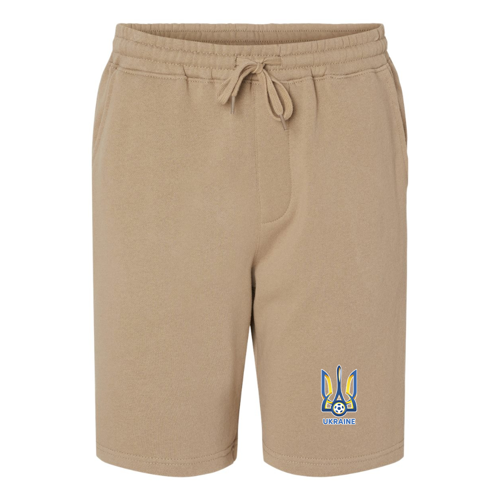Men's Ukraine National Football Soccer Team Independent Trading Co Midweight Fleece Shorts